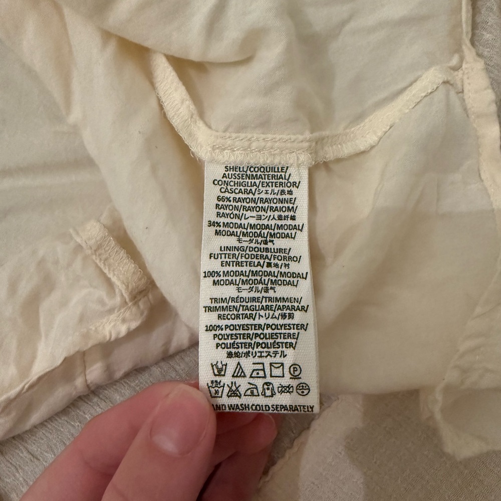 Free People Women's Go Lightly V-Neck 
Gauze Mini Dress Ivory Size XS - Picture 7 of 7
